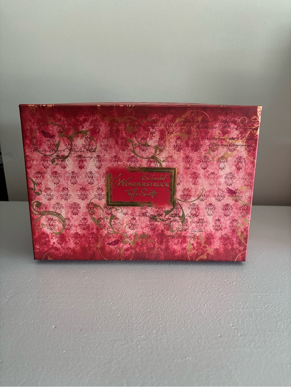 Taylor Swift Wonderstruck Enchanted Gift Box - Red with Gold Accents